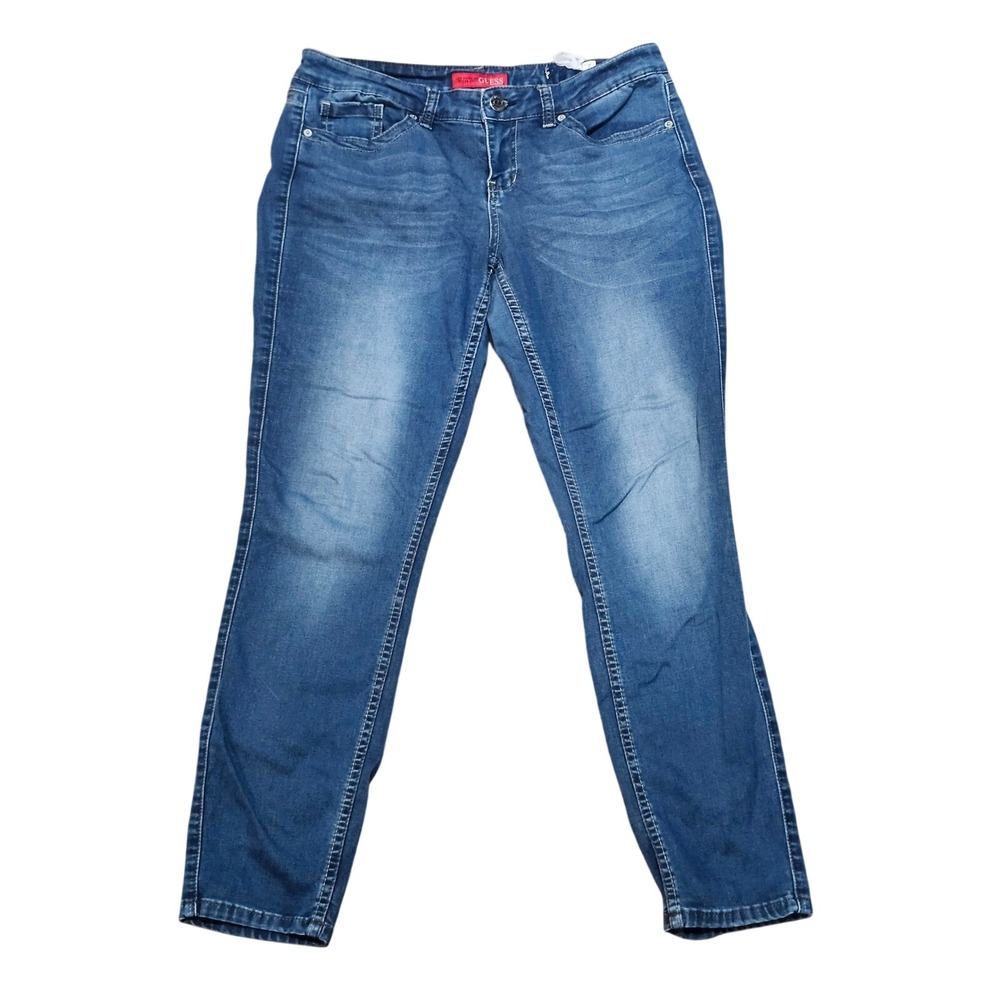 Guess Los Angeles 1981 Medium Wash Slim Fit Denim Jeans Blue Women Size 27